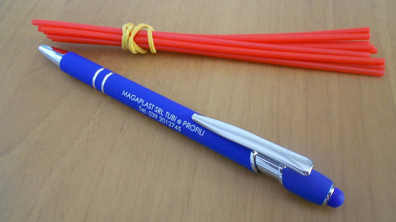 Tubi morbidi flessibili usati per la realizzazione di penne